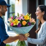 Gaveidéer til voksne: levering af blomster til voksne som en overraskelse